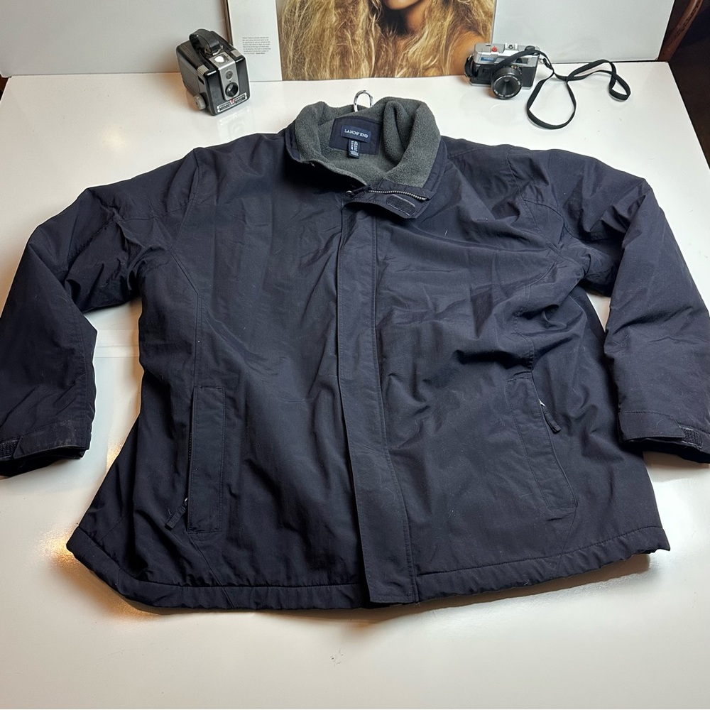 TITLE

Lands End 2XL Y2K Fleece Lined Nylon Jacket Navy Gorpcore Outdoor Utilit